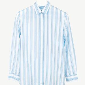 PS Paul Smith Blue & White Striped Buttoned-Back Shirt